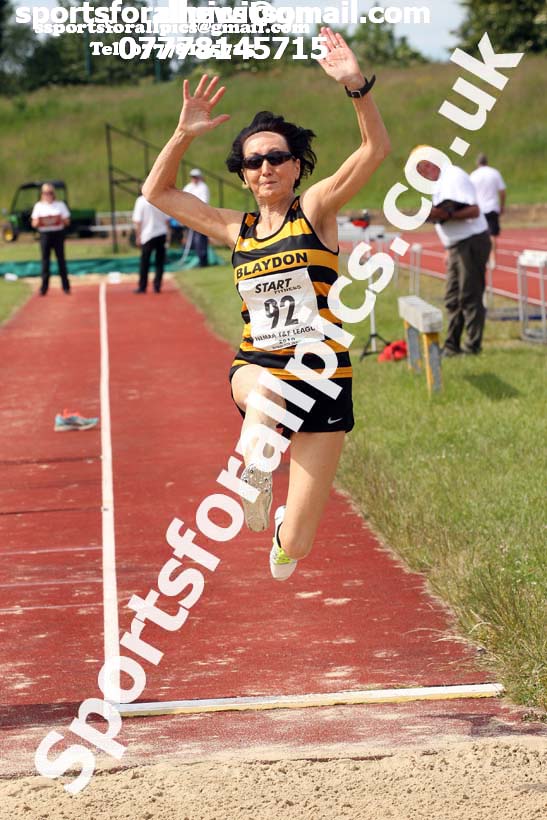 Womens long jump, 2019 NEMA Track and Field Champs, Monkton. Photo:  David T. Hewitson/Sports for All Pics